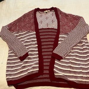 Roxy Cotton Open Cardigan size small